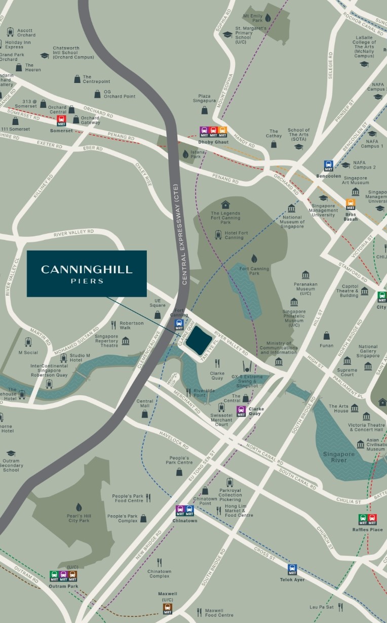 CanningHill Piers Location Map (Official Website) LARGE